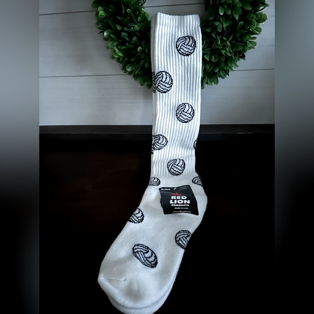 Red Lion White Volleyball socks - NWT